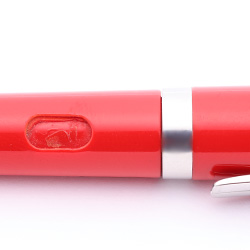 Omas Emotica Ballpoint Pen (2010s) - Red with Silver Trim (Very